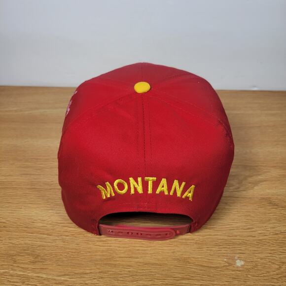 Kansas City Chiefs Montana Hat Cap Snapback 90s NFL Made In China Eastport Retro - Picture 6 of 16